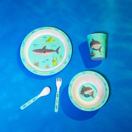 Σετ φαγητού απο BAMBOO   "SHELBY THE SHARK"